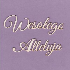 Tekturka Crafty Moly Napis G3 - Wesołego Alleluja